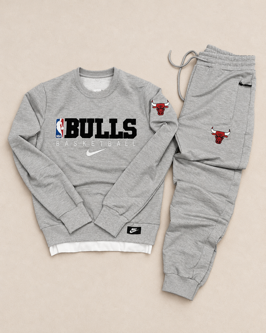 Conjunto Bulls Cinza — fotografia 3