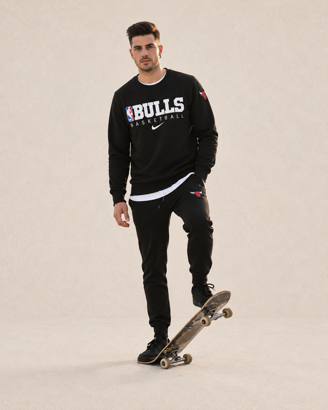 Conjunto Bulls Preto — fotografia 1