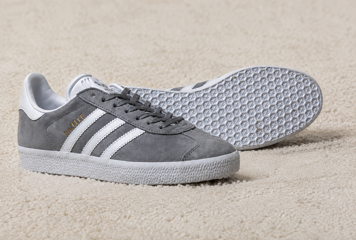 ADIDAS GAZELLE CINZA / BRANCO