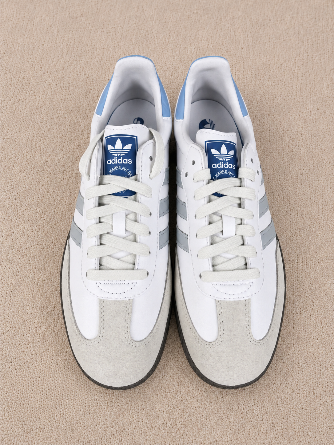 ADIDAS SAMBA BRANCO / AZUL
