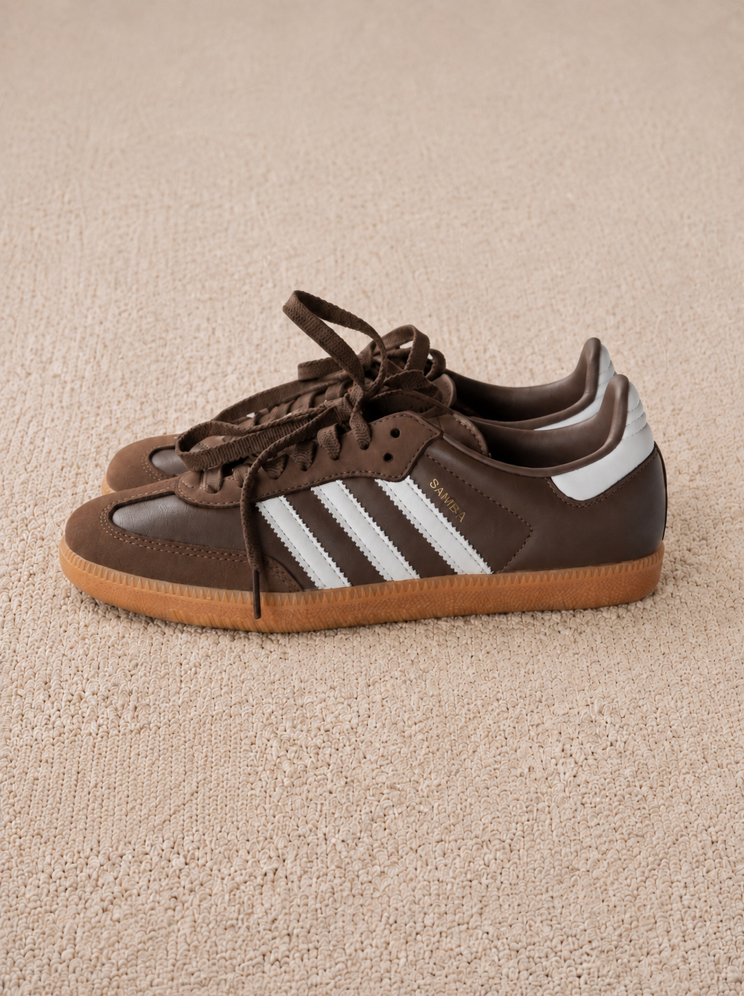 ADIDAS SAMBA CASTANHO / BRANCO