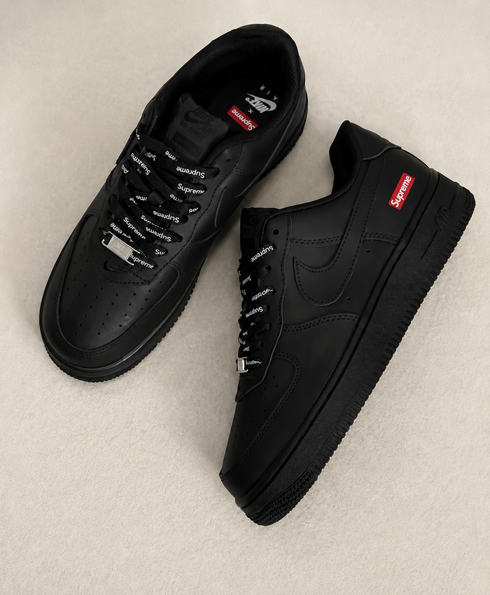 NIKE AIR FORCE 1 LOW SUPREME PRETO