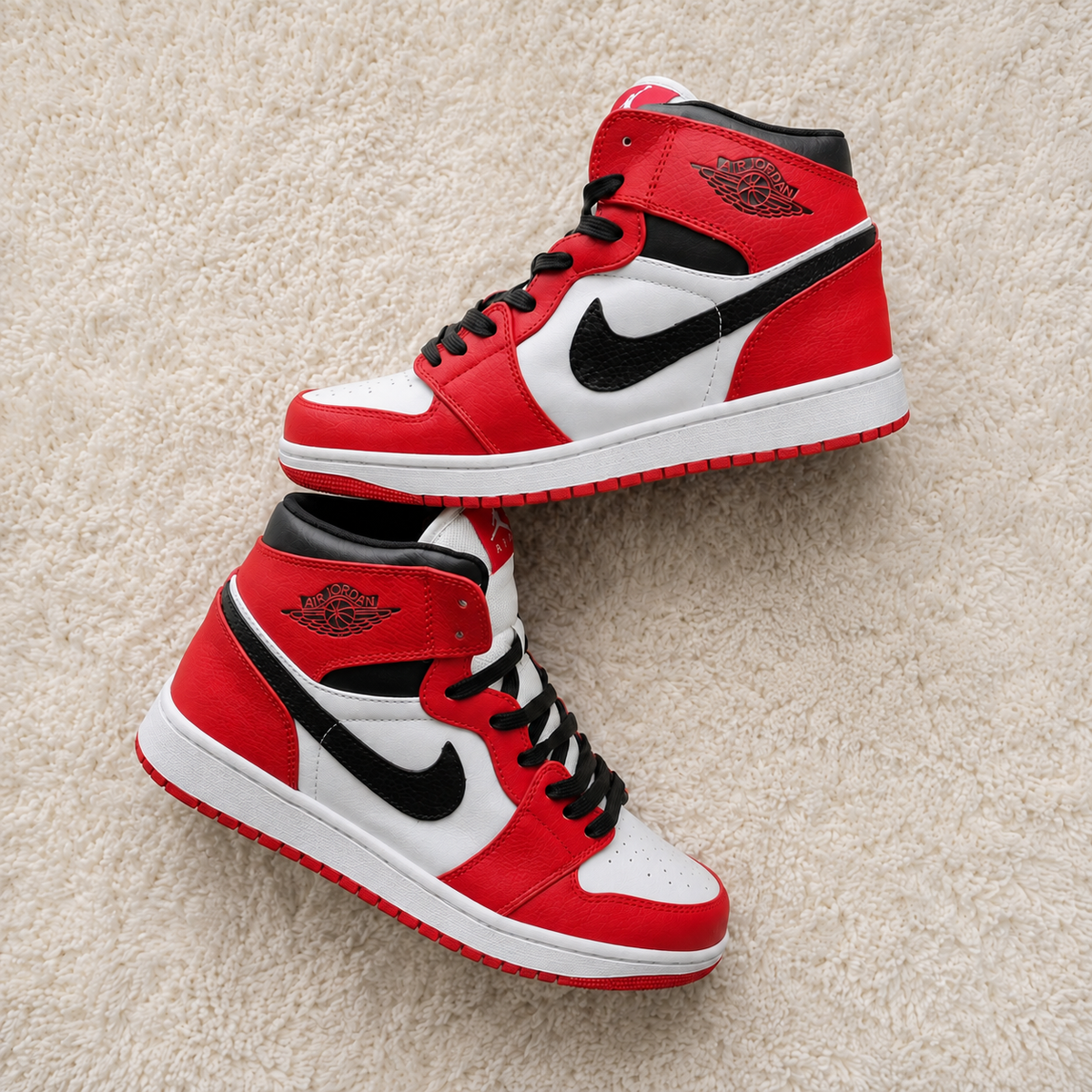 NIKE AIR JORDAN 1 BRANCO / VERMELHO / PRETO