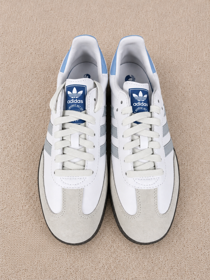 ADIDAS SAMBA BRANCO / AZUL
