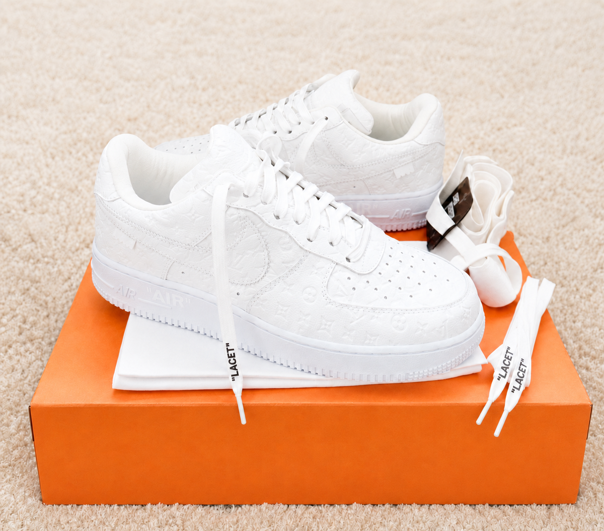 NIKE AIR FORCE 1 LOW LOUIS VUITTON BRANCO