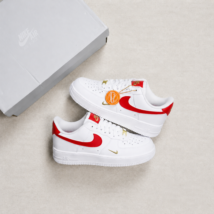 NIKE AIR FORCE 1 LOW BRANCO / VERMELHO