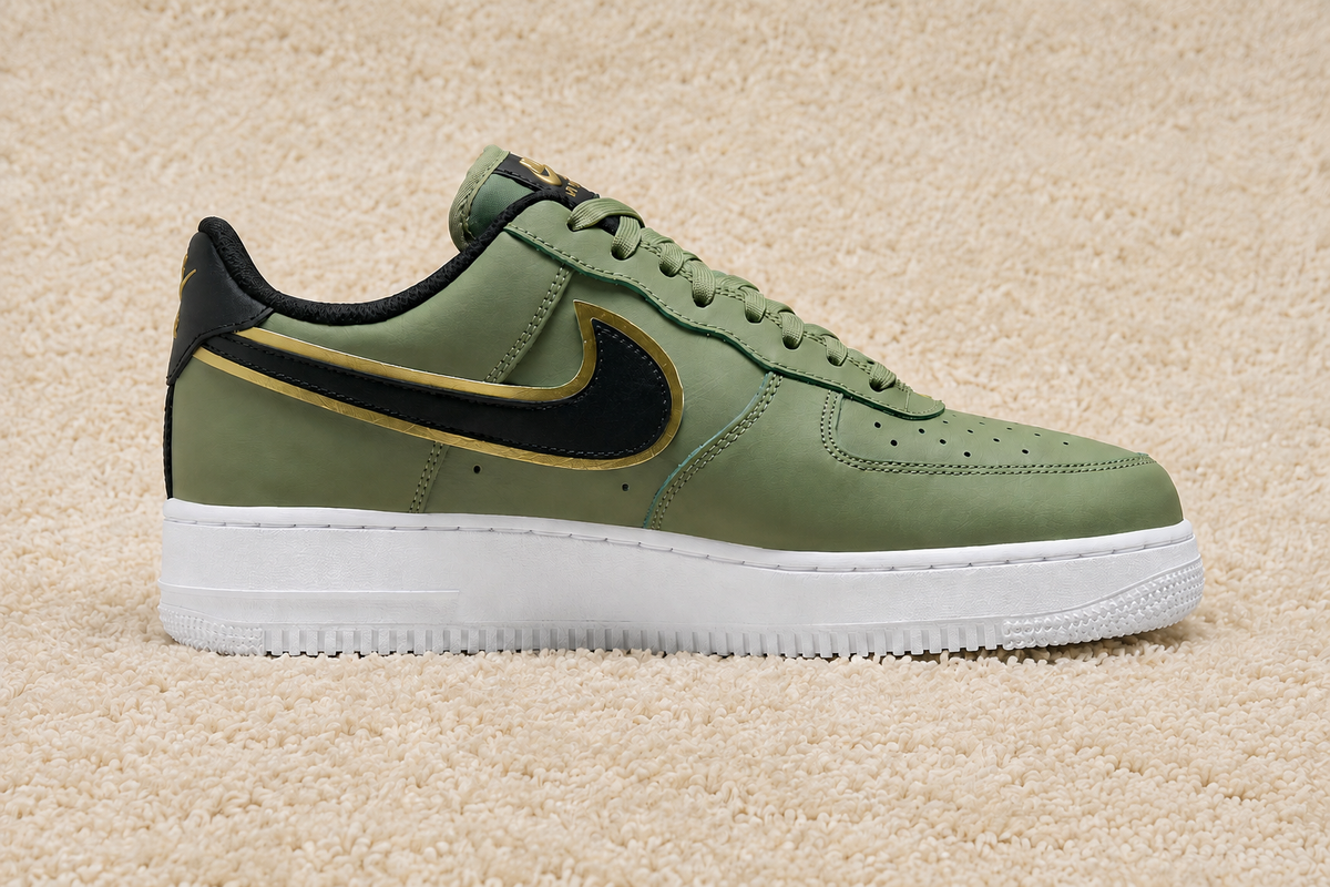 NIKE AIR FORCE 1 LOW VERDE / DOURADO