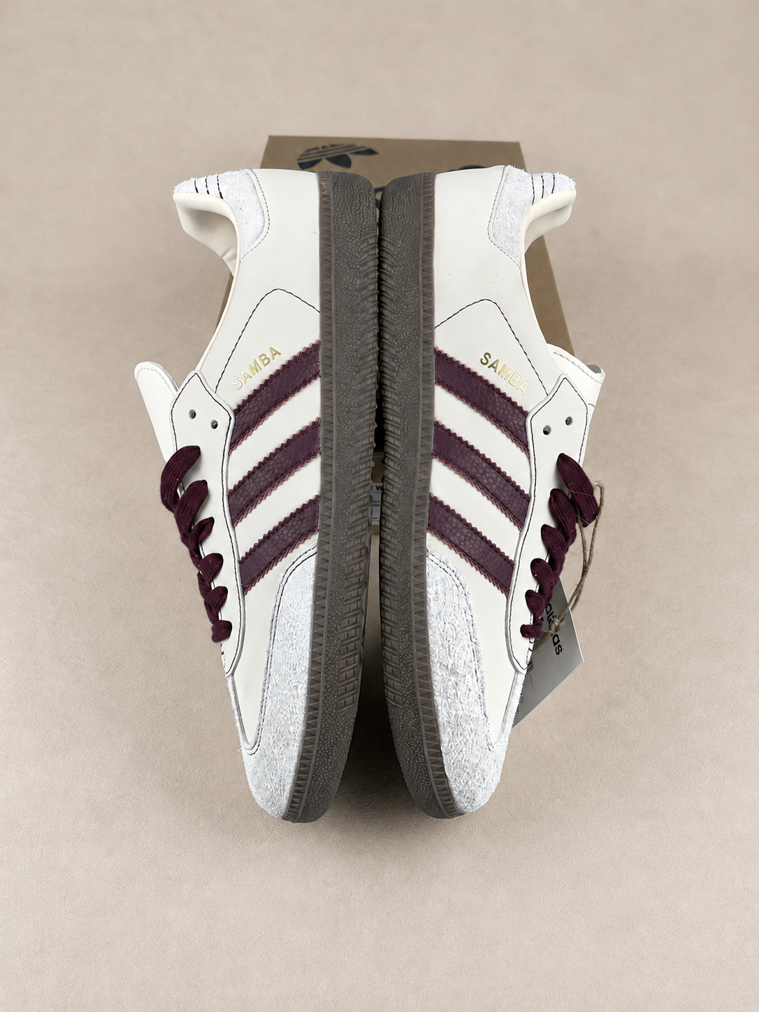 ADIDAS SAMBA BEGE / BORDÔ