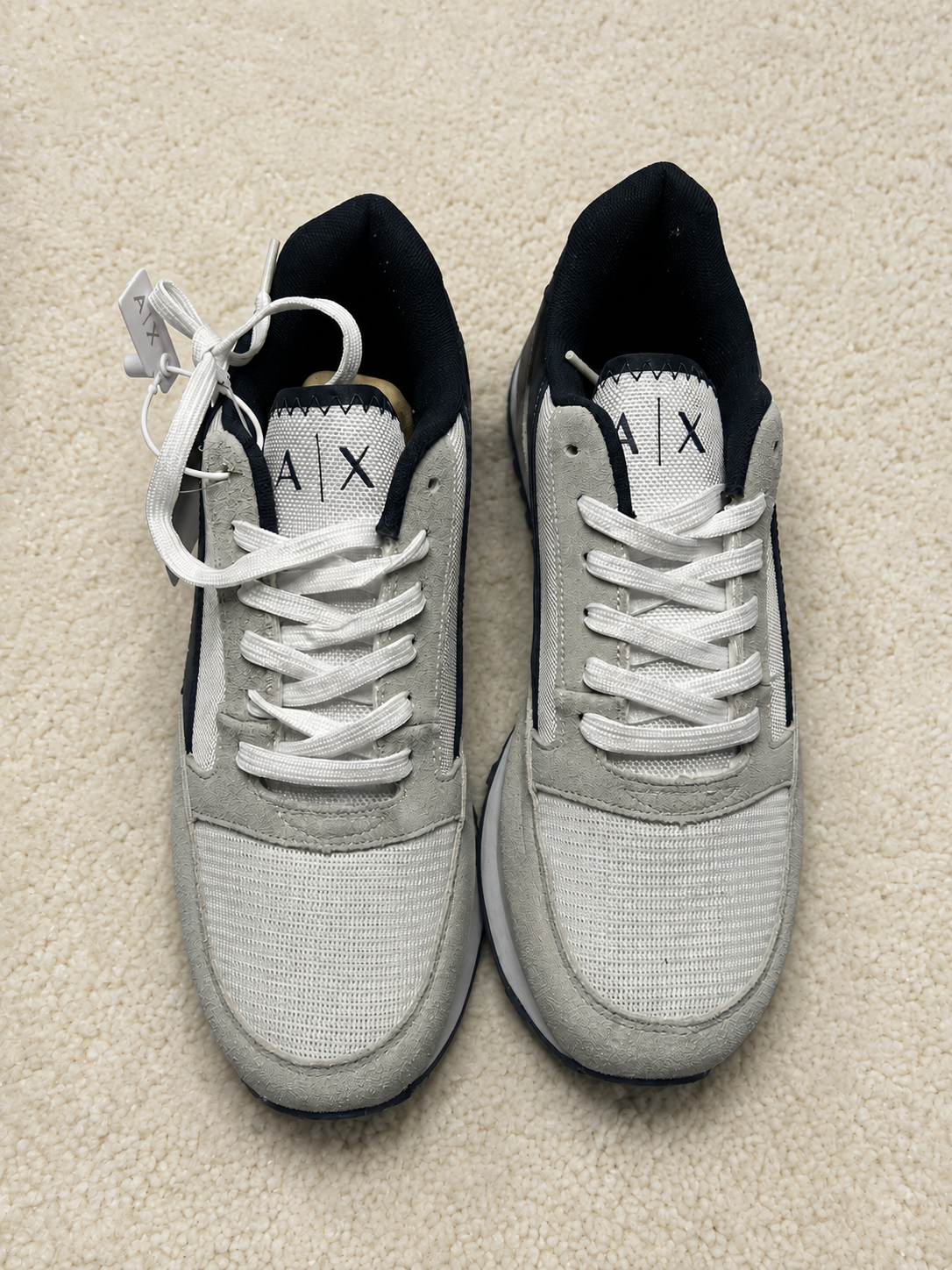 ARMANI EXCHANGE RUNNER BRANCO / AZUL / VERMELHO