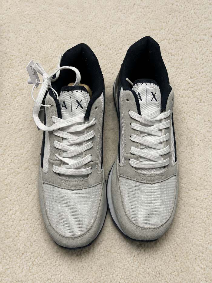 ARMANI EXCHANGE RUNNER BRANCO / AZUL / VERMELHO
